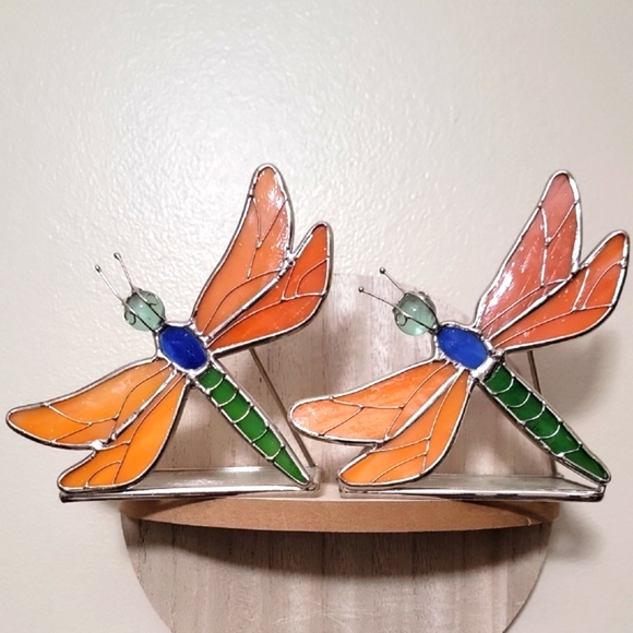 Other - 🌎Stained Glass Dragonfly decor 2 pcs